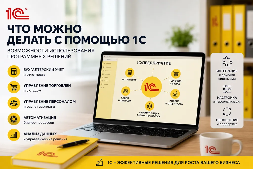 Что можно делать с помощью 1С. Возможности использования программных решений